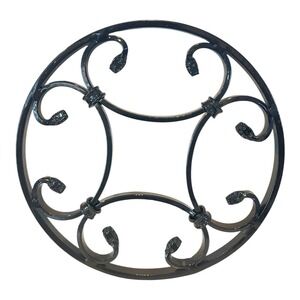 Decorative Wrought Iron Door & Outdoor Gate Grille Black European Style 12"